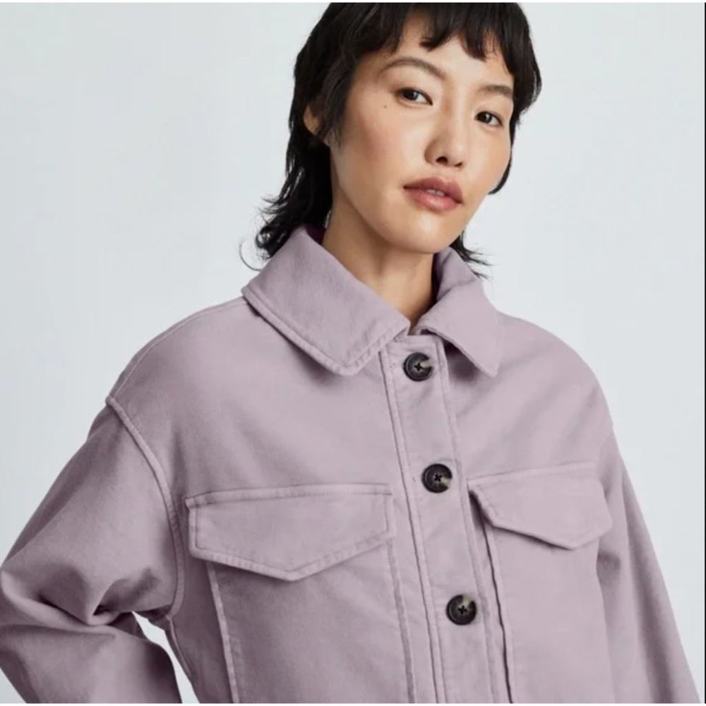 Everlane - The Moleskin Utility Jacket Lavender Purple